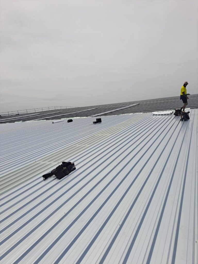Ampelite Fibreglass Commercial Skylight for a new factory roof in Moorabbin
