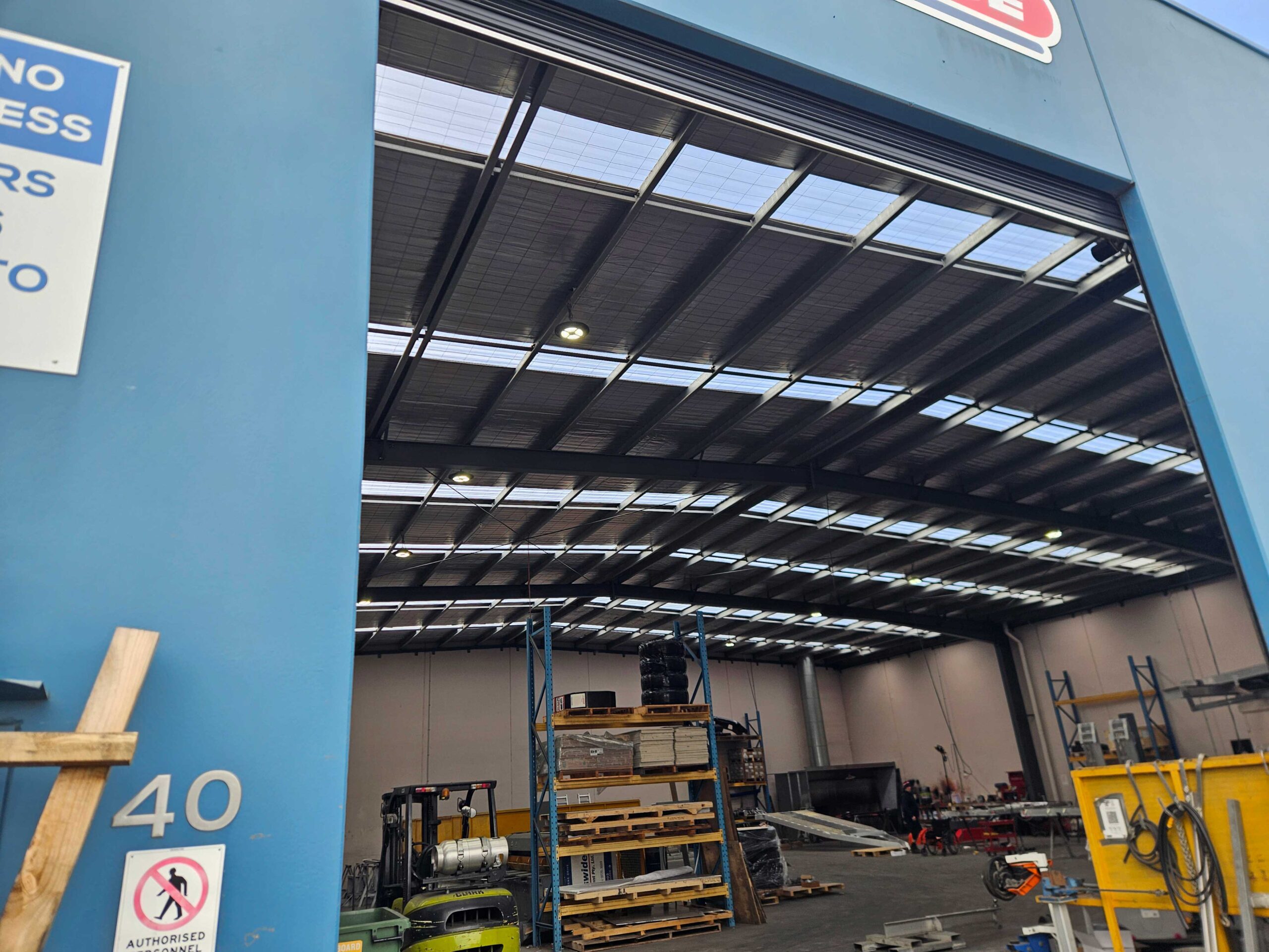 Commercial Ampelite fibreglass factory skylight replacement 2 scaled